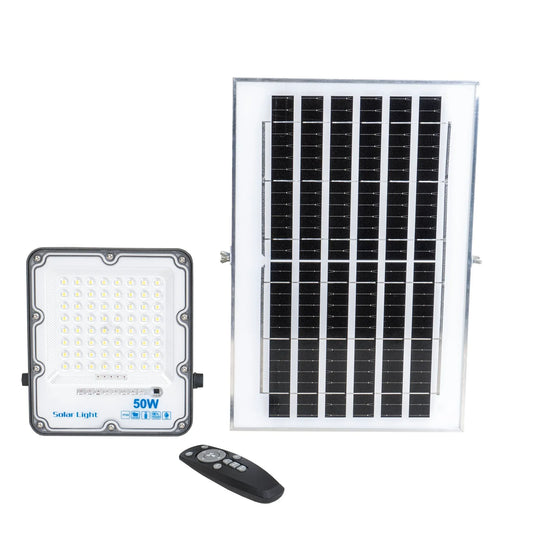 Proiector led cu incarcare solara, 50W, panou separat, cu telecomanda IP66 Z-TOOLS / ZTS8561