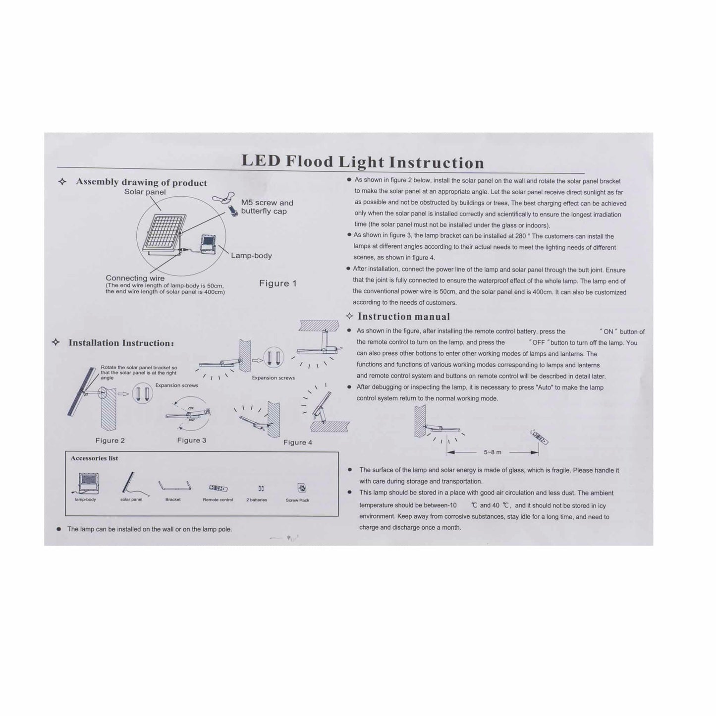 Proiector led cu incarcare solara, 50W, panou separat, cu telecomanda IP66 Z-TOOLS / ZTS8561