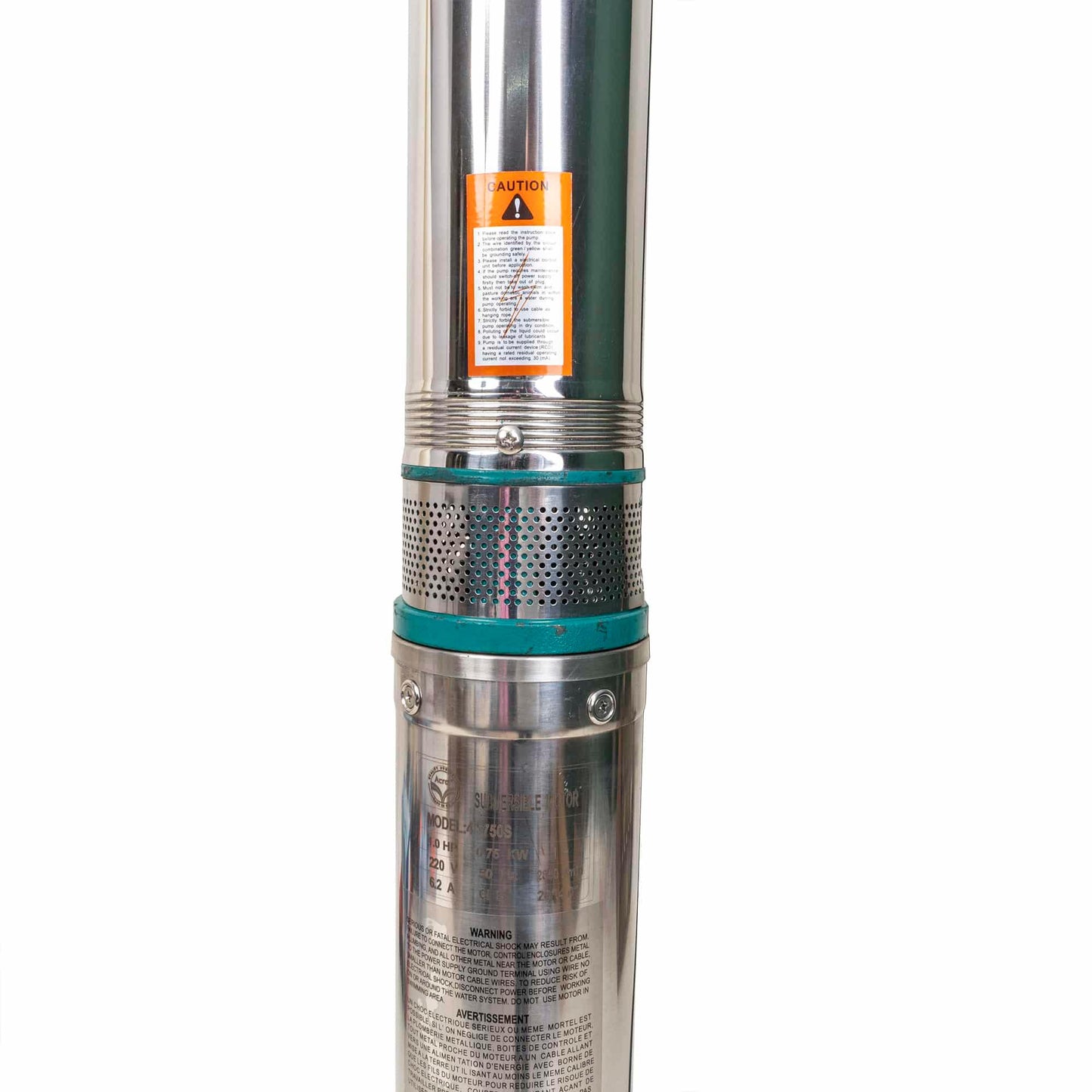 Pompa submersibila cu turbina, din inox, 750W, lungime cablu 1.5m, Z-TOOLS / ZTS8642