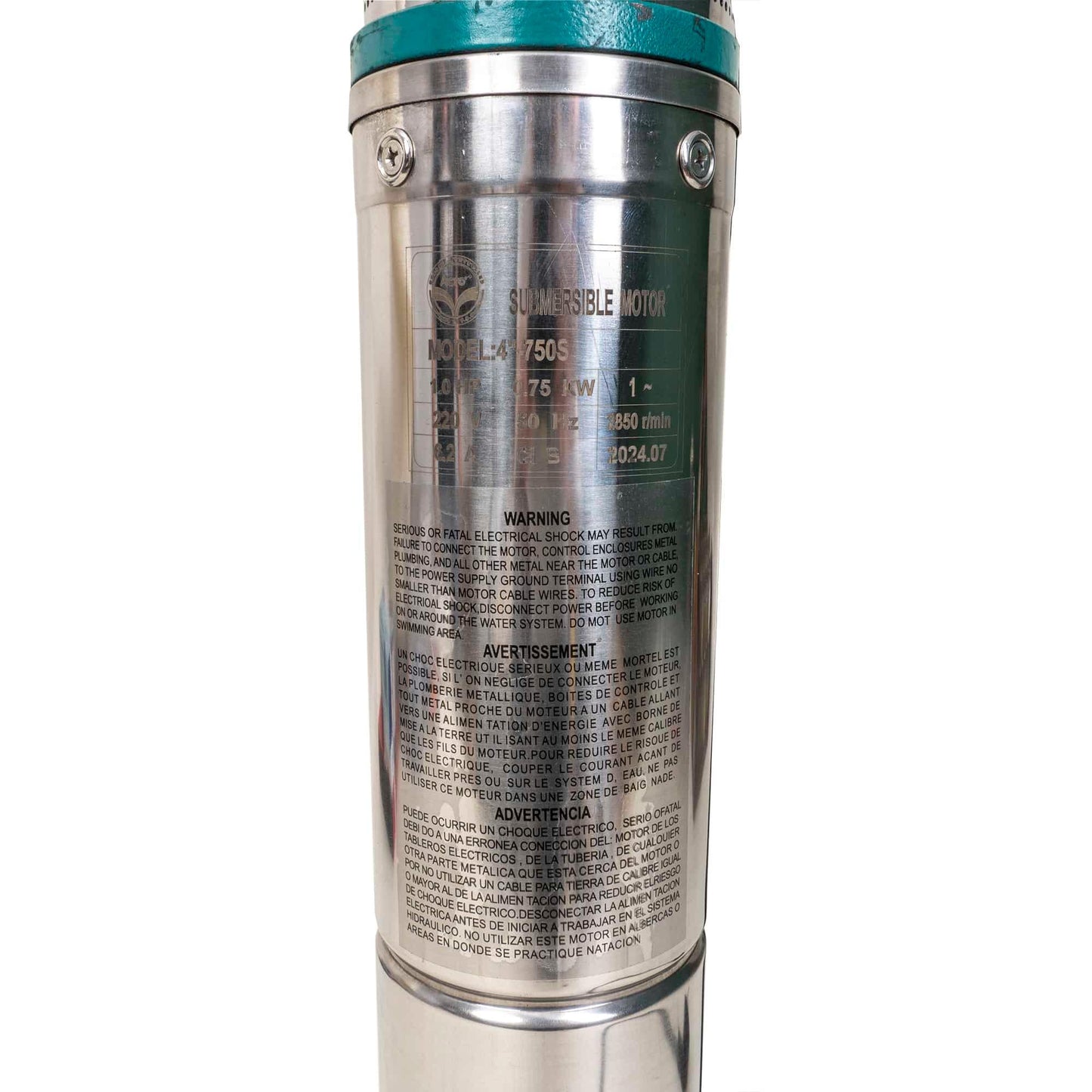 Pompa submersibila cu turbina, din inox, 750W, lungime cablu 1.5m, Z-TOOLS / ZTS8642