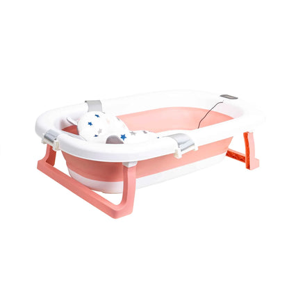 Cadita pliabila pentru bebelusi, cu termostat si pernuta, roz Z-TOOLS / ZTS9152