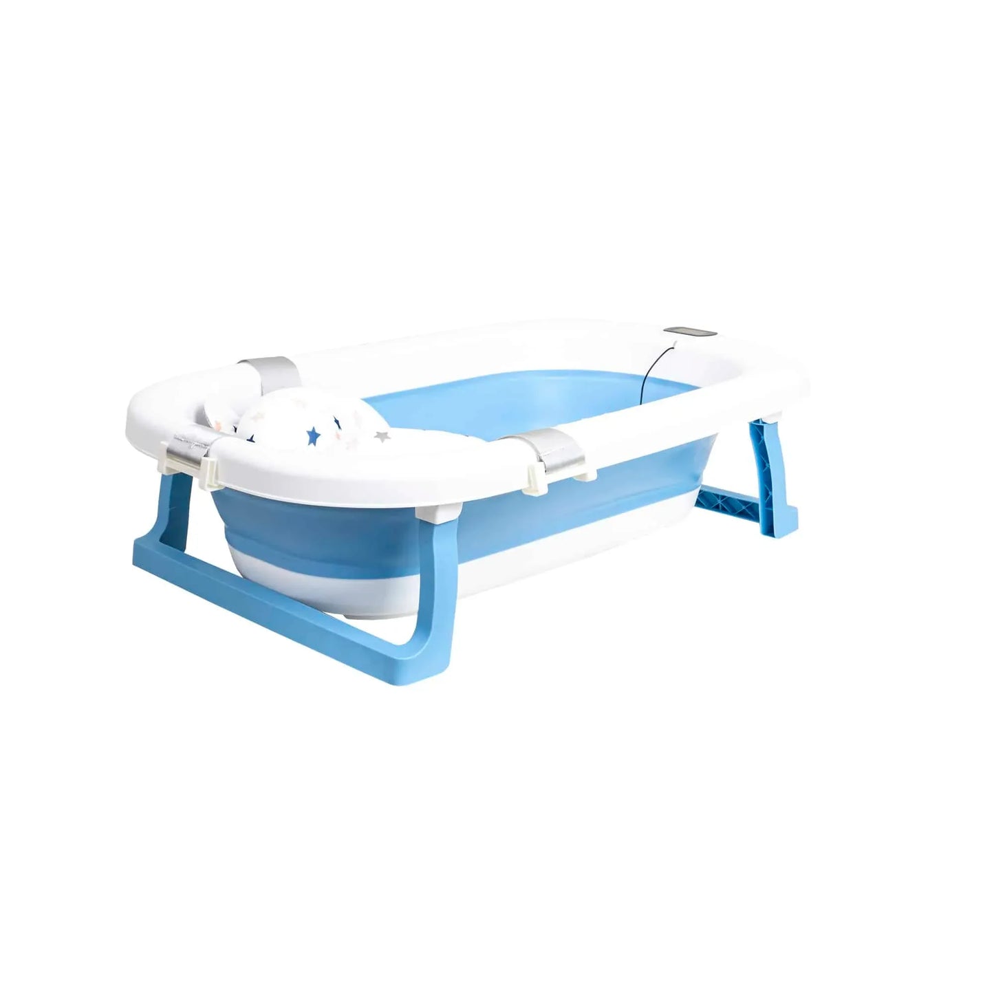 Cadita pliabila pentru bebelusi, cu termostat si pernuta, albastru Z-TOOLS / ZTS9153