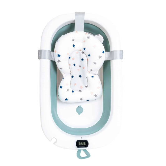 Cadita pliabila pentru bebelusi, cu termostat si pernuta, verde Z-TOOLS / ZTS9154