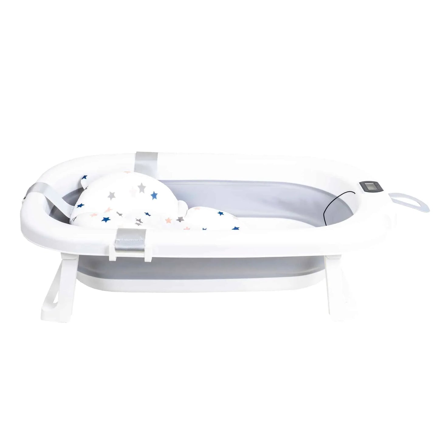 Cadita pliabila pentru bebelusi, cu termostat si pernuta, gri Z-TOOLS / ZTS9155