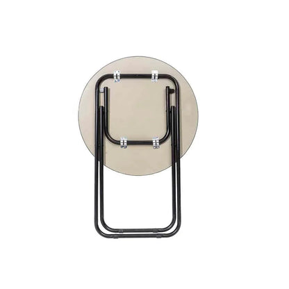 Masă rotundă pliantă, prevăzută cu blat din MDF, dimensiuni 60x60cm, Z-TOOLS / ZTS9172