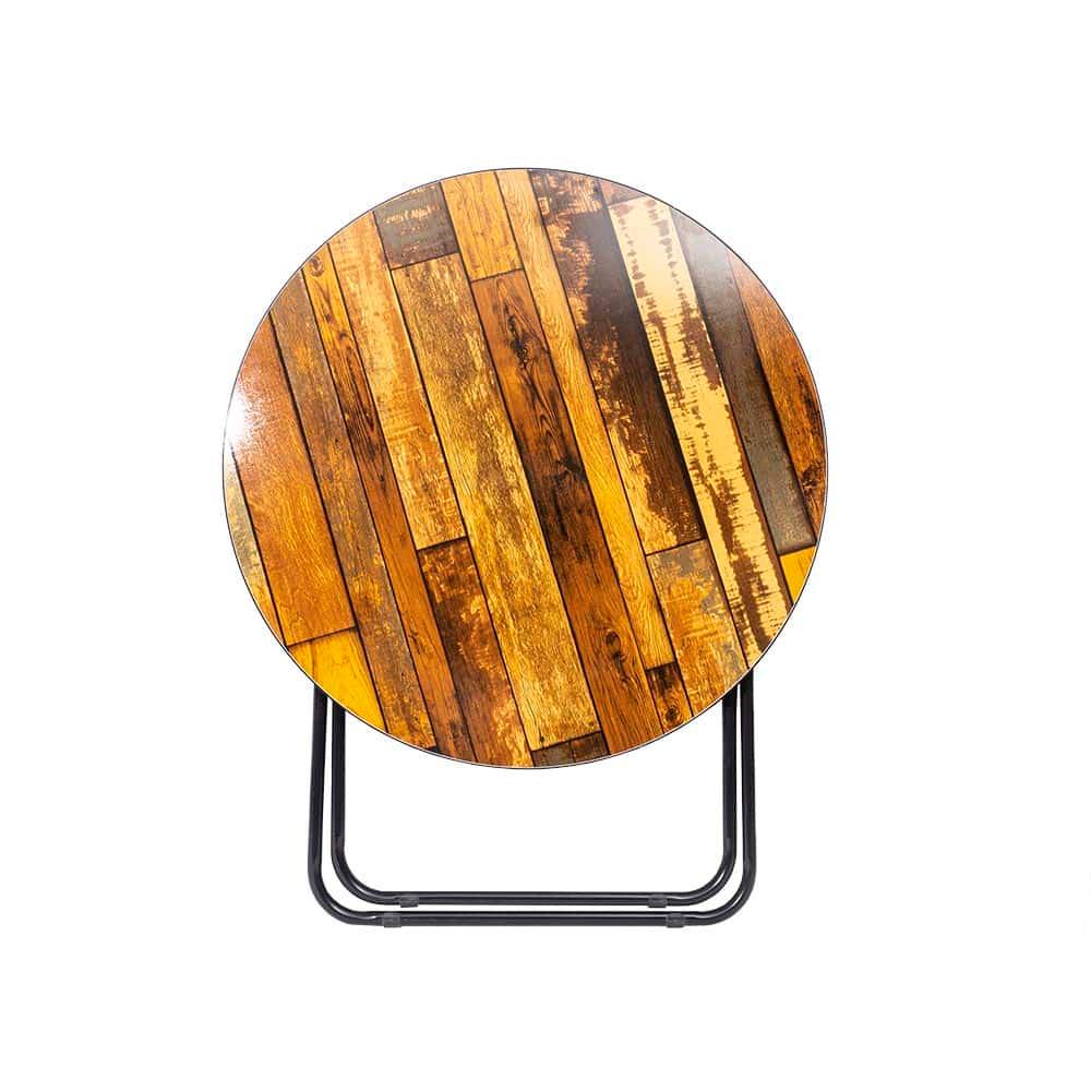 Masă rotundă pliantă, prevăzută cu blat din MDF, dimensiuni 80x80cm, Z-TOOLS / ZTS9173
