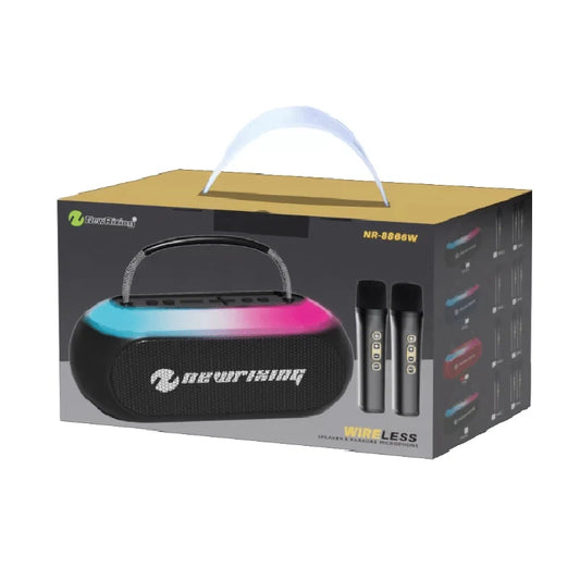 Boxă portabilă, lumini LED, 2 microfoane wireless, Z-TOOLS / ZTS9216