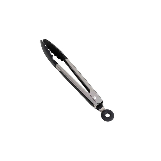 Cleste de servire din inox si silicon, cu inel de blocare si agatare, lungime 24cm Z-TOOLS / ZTS9257