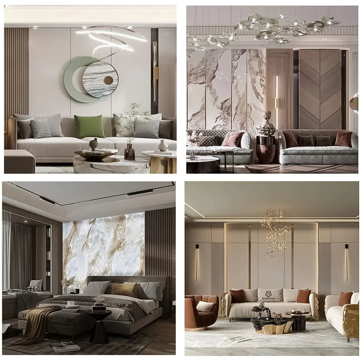 Set 3 panouri cristal carbon, Naimeed D6648, ultrarezistent, flexibil, ignifug, 120x89cm, 5mm grosime, tehnologie moderna, rezistent la umezeala