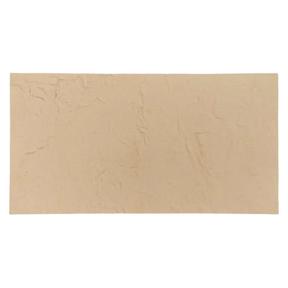 Set 10 panouri decorative din praf de piatra, Naimeed D7317, flexibile, ignifuge, strat protector ceramic, rezistente la razele UV, 120x60x0.2 cm, crem