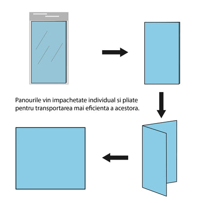 Set 10 x Tapet 3D autoadeziv, design modern, usor de curatat, 70x70 cm, Naimeed D3555