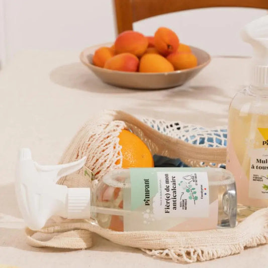 Set Spray Reîncărcabil 500 ml + Rezervă Detergent Anti-Calcar, 100% natural