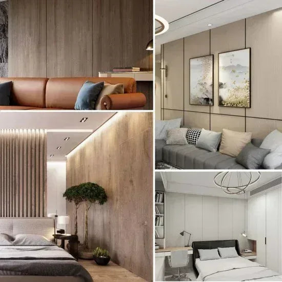 Panou decorativ riflaj WPC, Naimeed D7559,aspect rafinat si montaj usor, 260x61.1x0.9cm, nuc închis