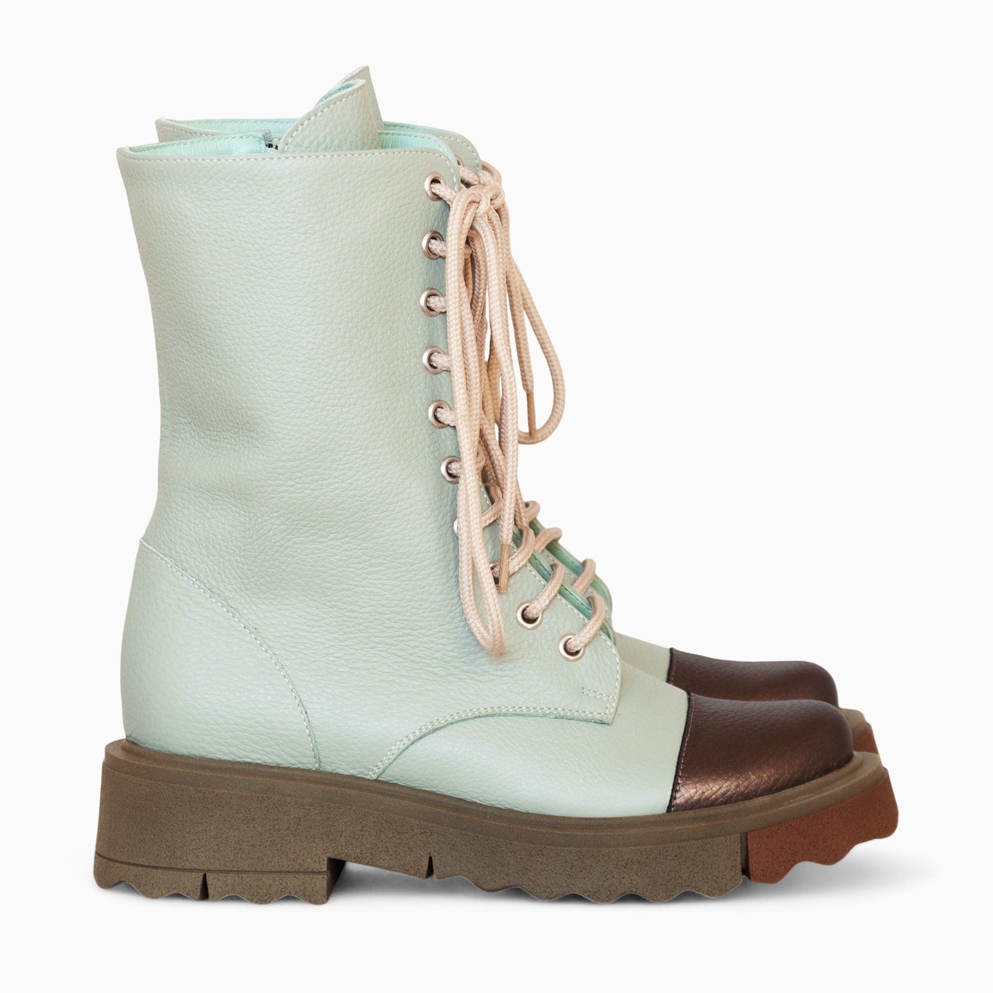 Bocanci dama din piele naturala vernil Garland