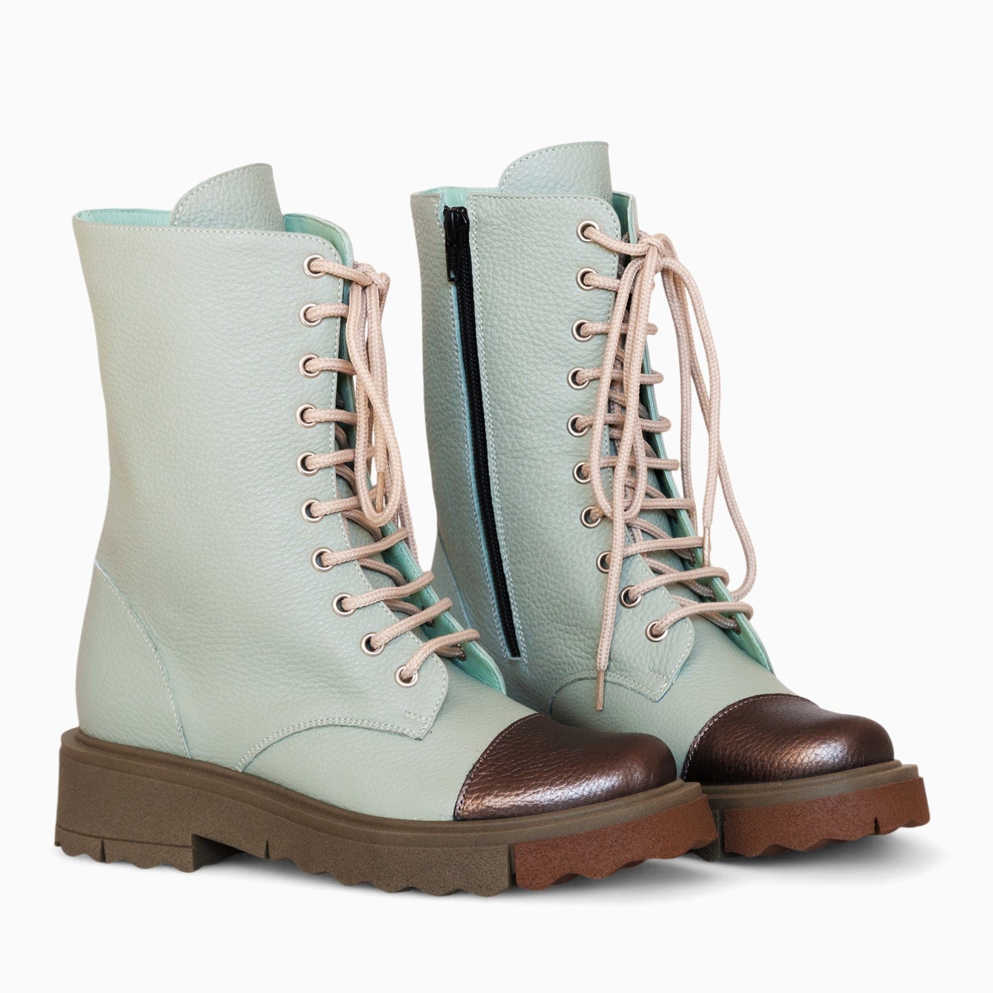 Bocanci dama din piele naturala vernil Garland