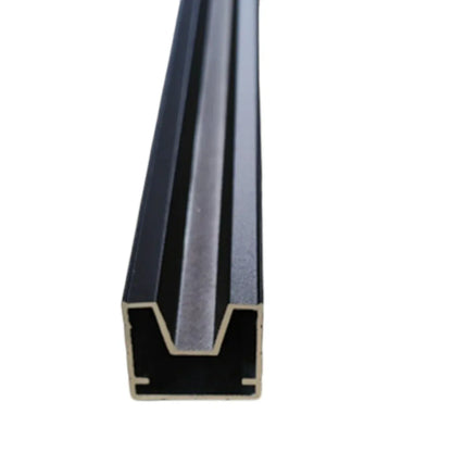 Sina gard, aluminiu, Naimeed D6479, 180x2.4x2.2 cm, Negru