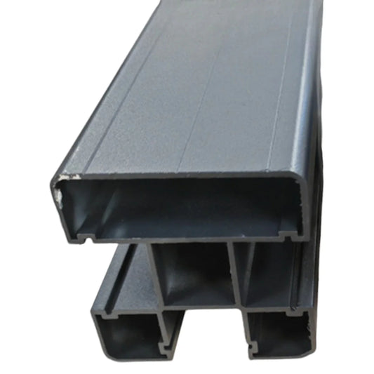 Stalp din Aluminiu pentru Gard, Naimeed D6475, 187x7x7 cm, Gri