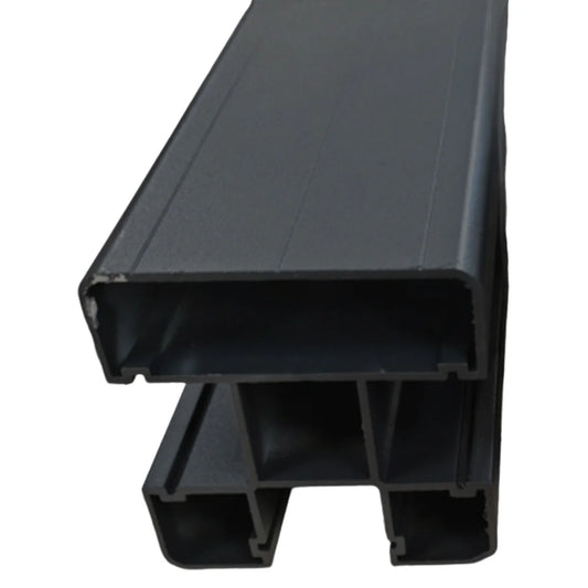 Stalp din Aluminiu pentru Gard, Naimeed D6475, 187x7x7 cm, Negru