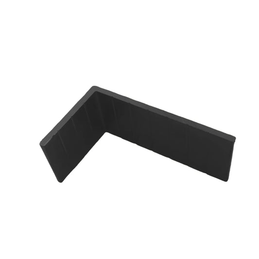 Suport de fixare sina gard WPC, aluminiu, Naimeed D6481, 5.2x3x2 cm, Negru