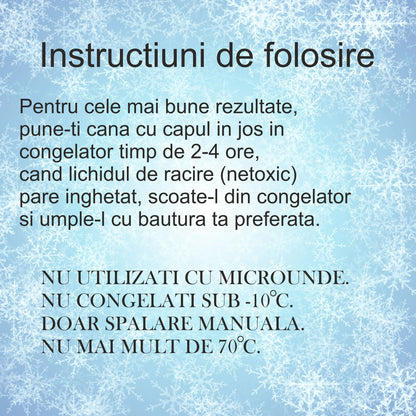 Pahar cu capac, Frosty Mug, Naimeed D5019, Iepuras-Roz